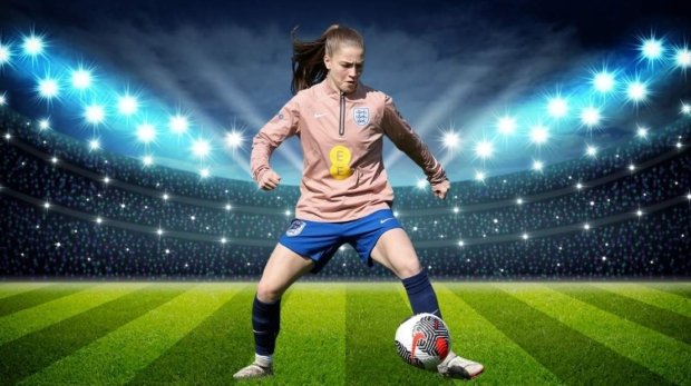Jess Hames kick to football