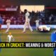 Golden Duck in Cricket