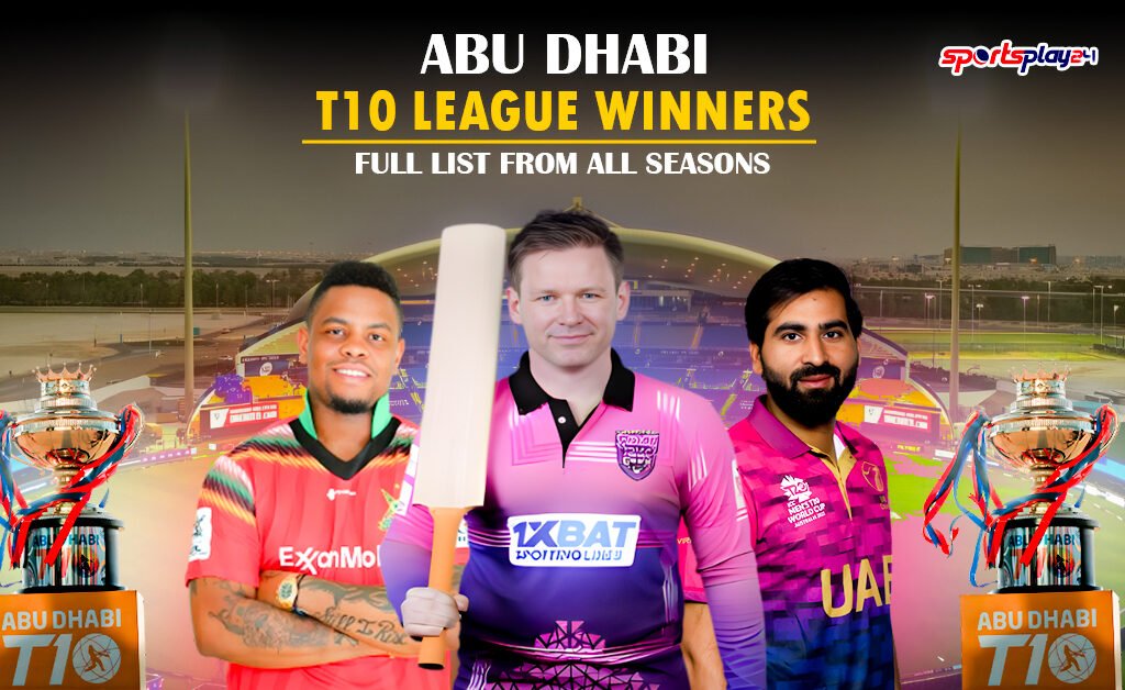 Abu Dhabi T10 League Winners