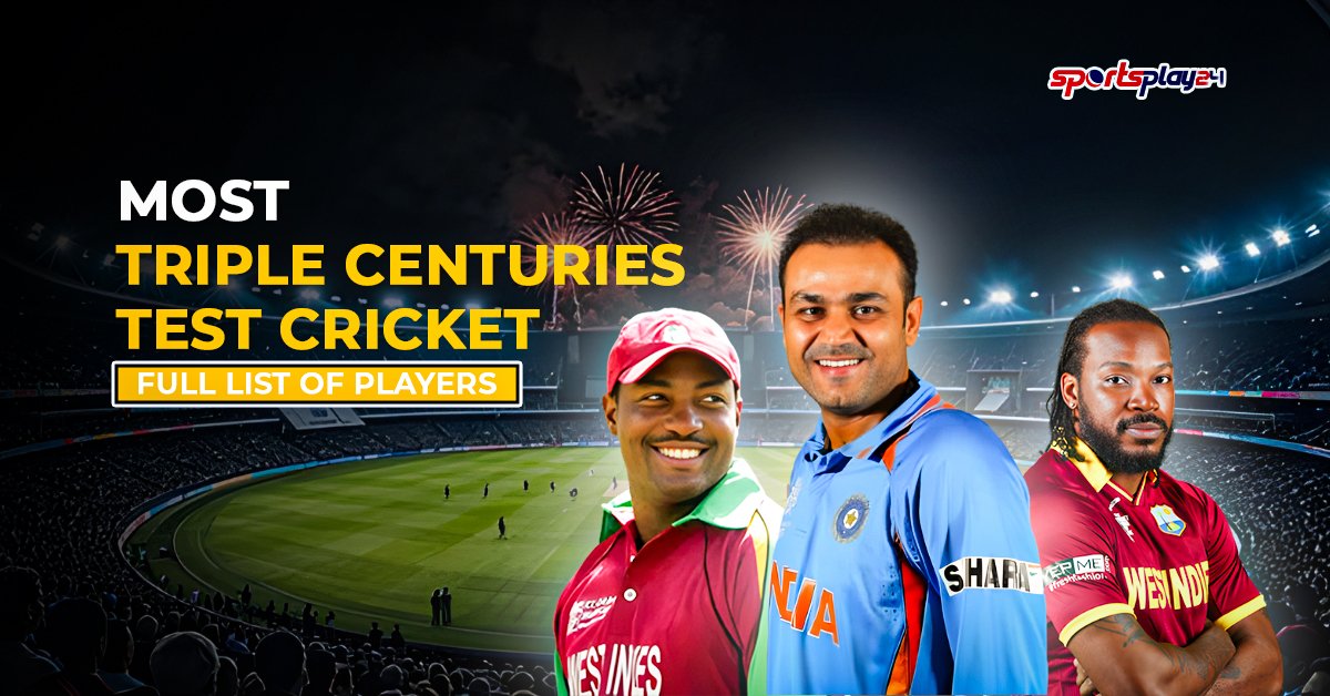 Most Triple Centuries in Test Cricket