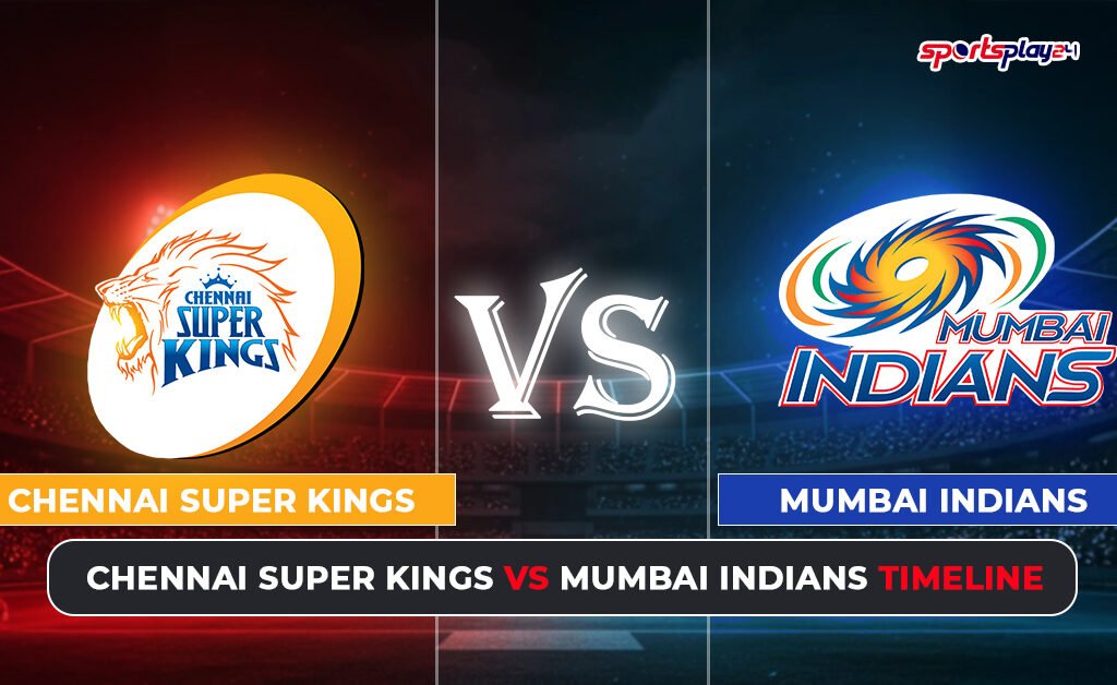 Chennai Super Kings vs Mumbai Indians Timeline