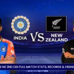 IND vs NZ 2nd ODI Full Match Stats