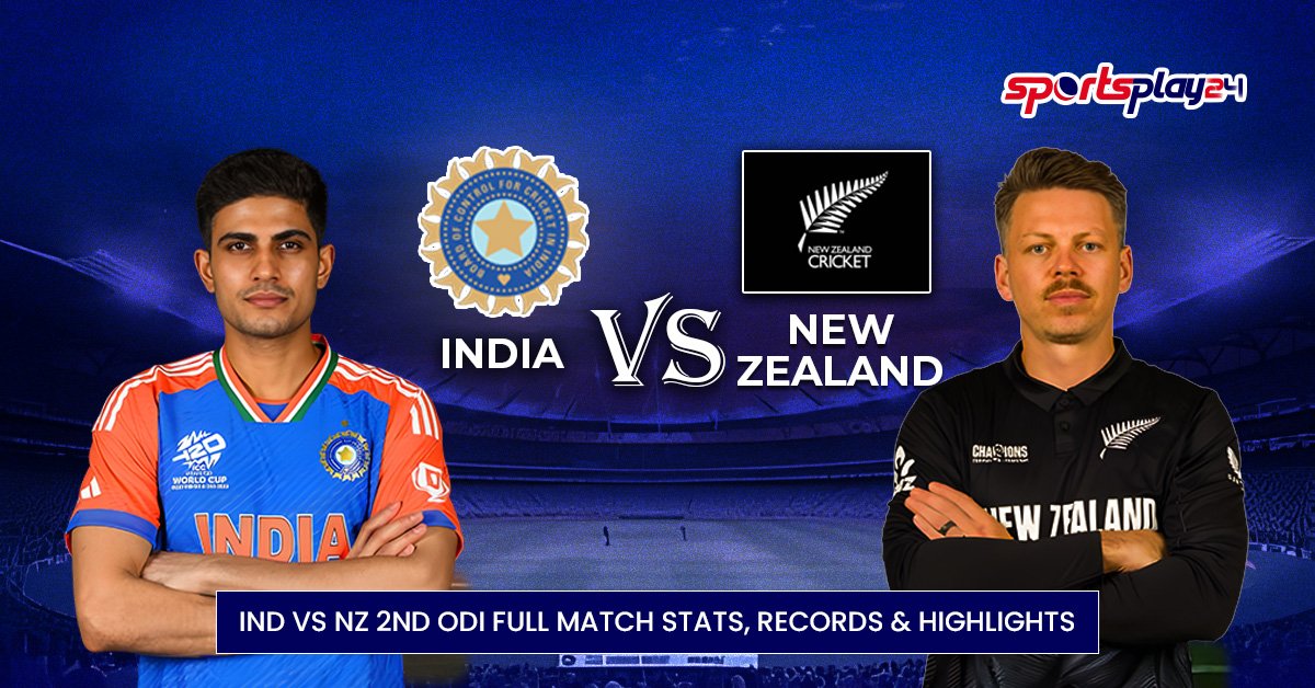 IND vs NZ 2nd ODI Full Match Stats