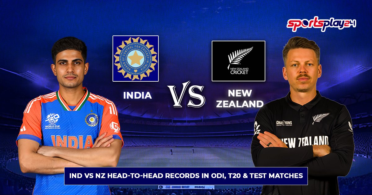 IND vs NZ Head-to-Head Records in ODI_ T20 - Test Matches