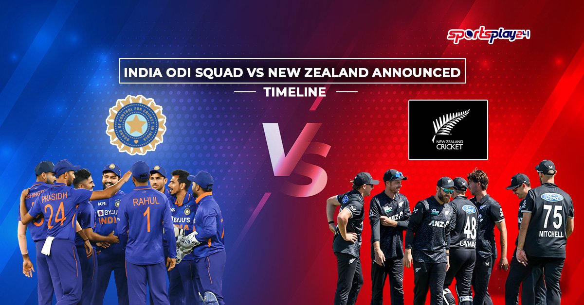 India ODI Squad vs New Zealand Announced