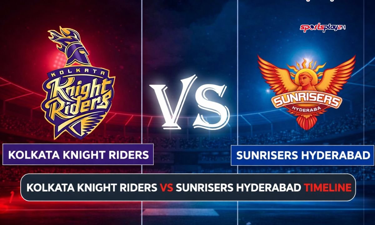 Kolkata Knight Riders vs Sunrisers Hyderabad Timeline