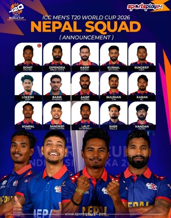 Nepal ICC T20 World Cup 2026 Squad