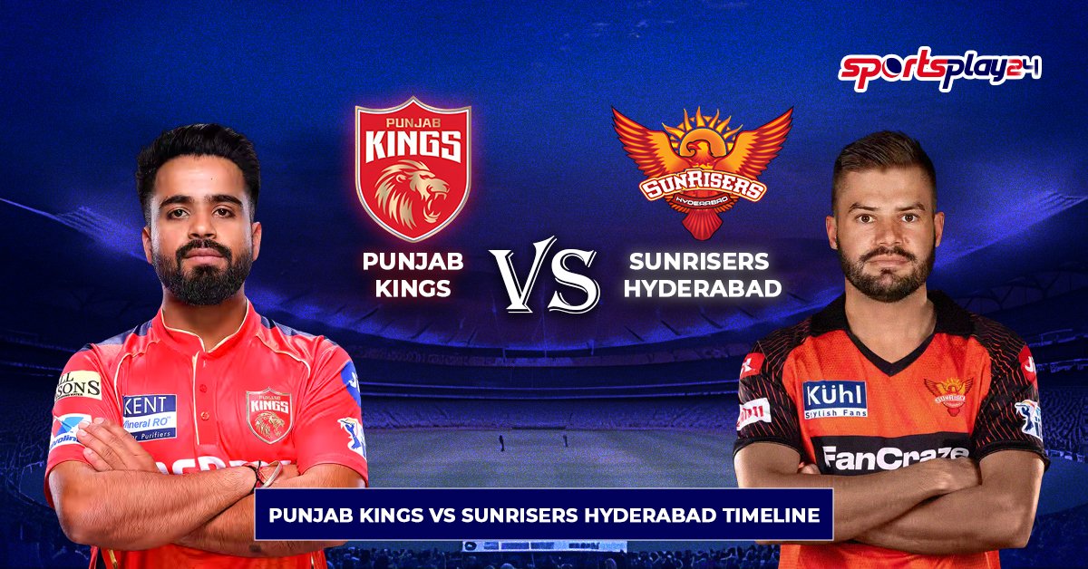 Punjab Kings vs Sunrisers Hyderabad Timeline
