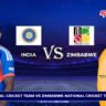 India National Cricket Team vs Zimbabwe National Cricket Team Timeline