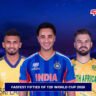 Fastest Fifties of T20 World Cup 2026 featuring explosive batting performances from players representing India, Sri Lanka, and South Africa.