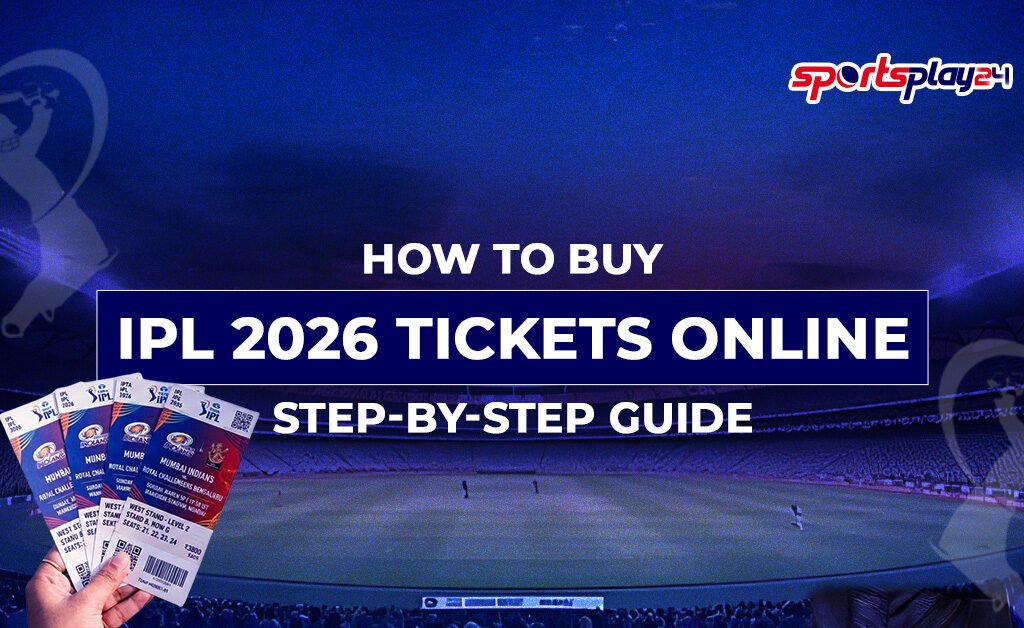 How to buy IPL 2026 tickets online step-by-step guide showing match tickets and booking process for IPL 2026 matches.
