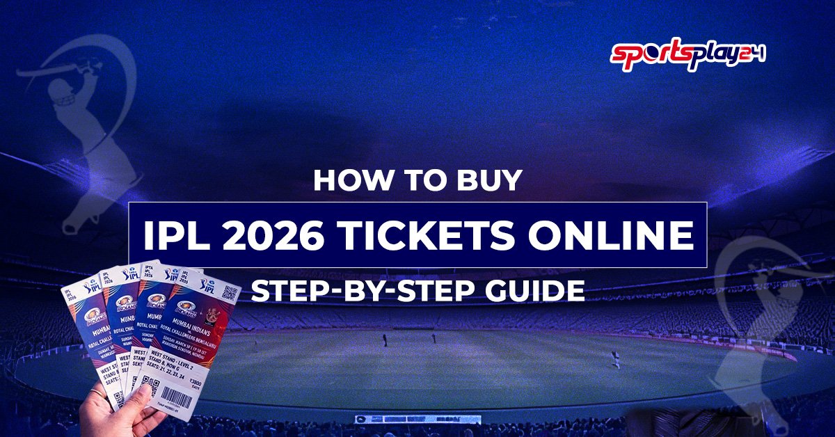 How to buy IPL 2026 tickets online step-by-step guide showing match tickets and booking process for IPL 2026 matches.