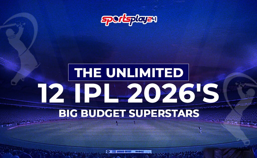 The Unlimited 12 IPL 2026's Big Budget Superstars featuring top high-priced IPL players in a stadium background