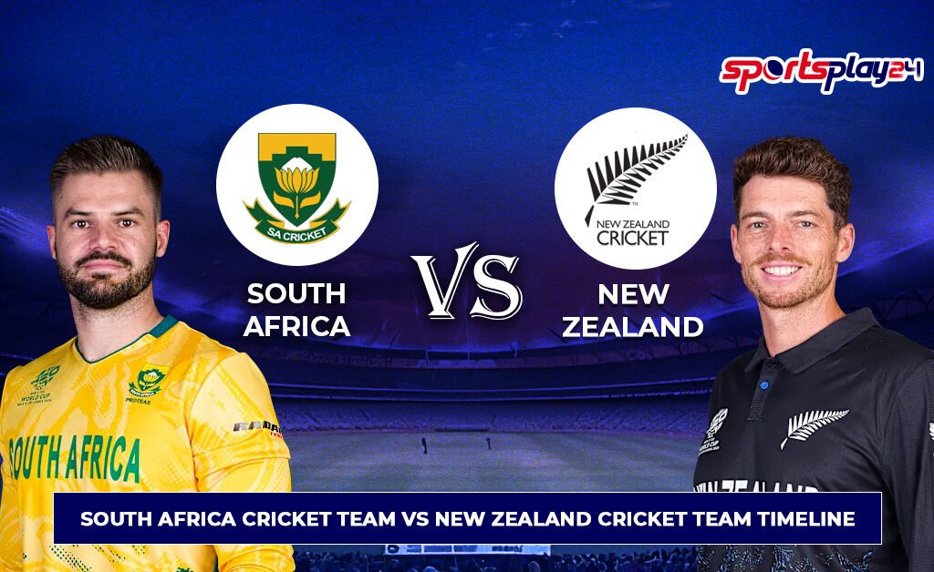South Africa Cricket Team vs New Zealand Cricket Team Timeline