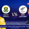 South Africa Cricket Team vs New Zealand Cricket Team Timeline