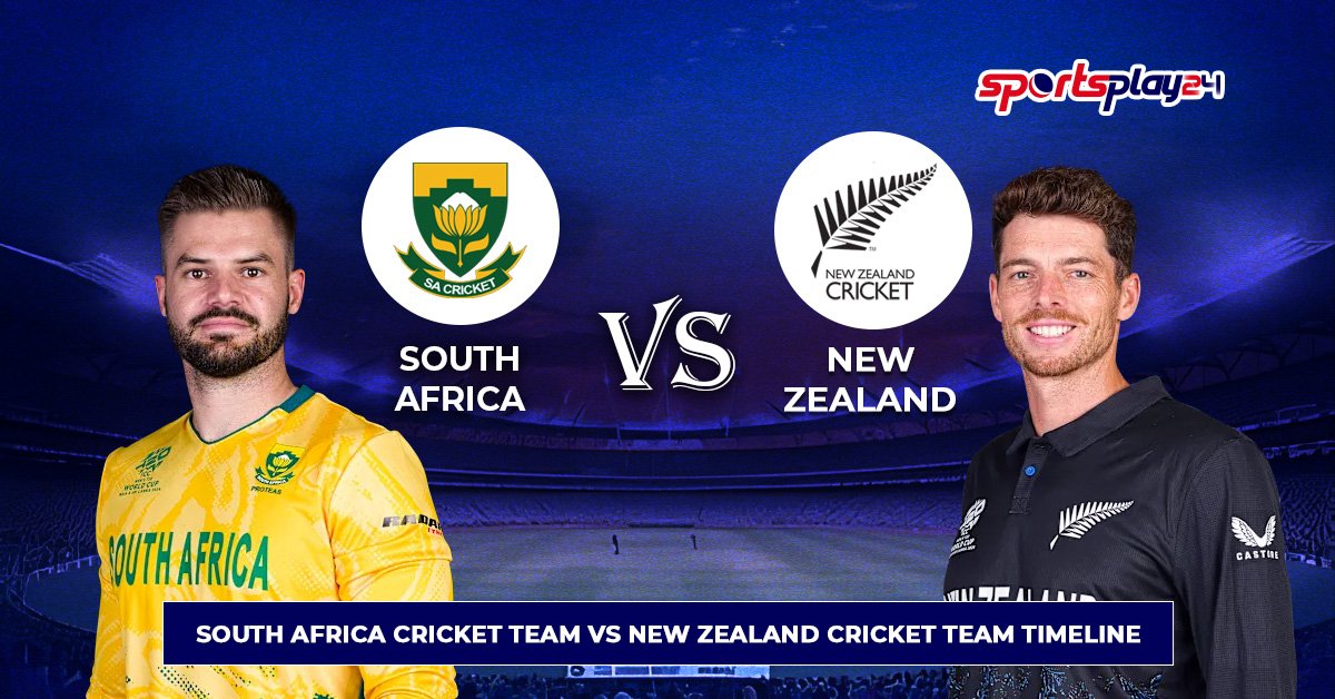 South Africa Cricket Team vs New Zealand Cricket Team Timeline