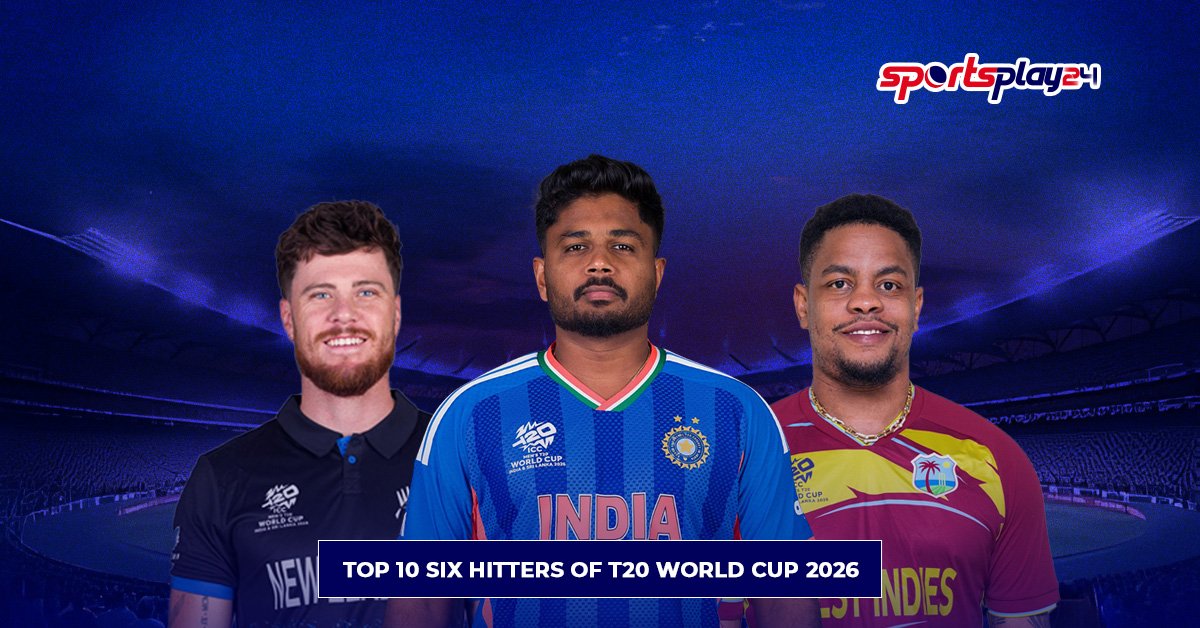 T20 World Cup 2026 Most Sixes – Top 10 Six Hitters List